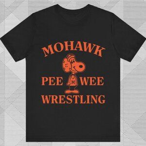 Peanuts Snoopy Wrestling T Shirt Cartoon Sports Graphic Fan Gift Retro Wrestling